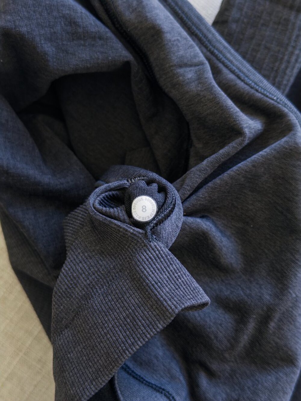 Lululemon Ebb To Street Short Sleeve Shirt, Ribbed, Black, Size 8 - Picture 7 of 10